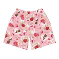 Men's Sugar Sweetheart Athletic Shorts feature a fun, vibrant design perfect for any activity, ensuring comfort and style.