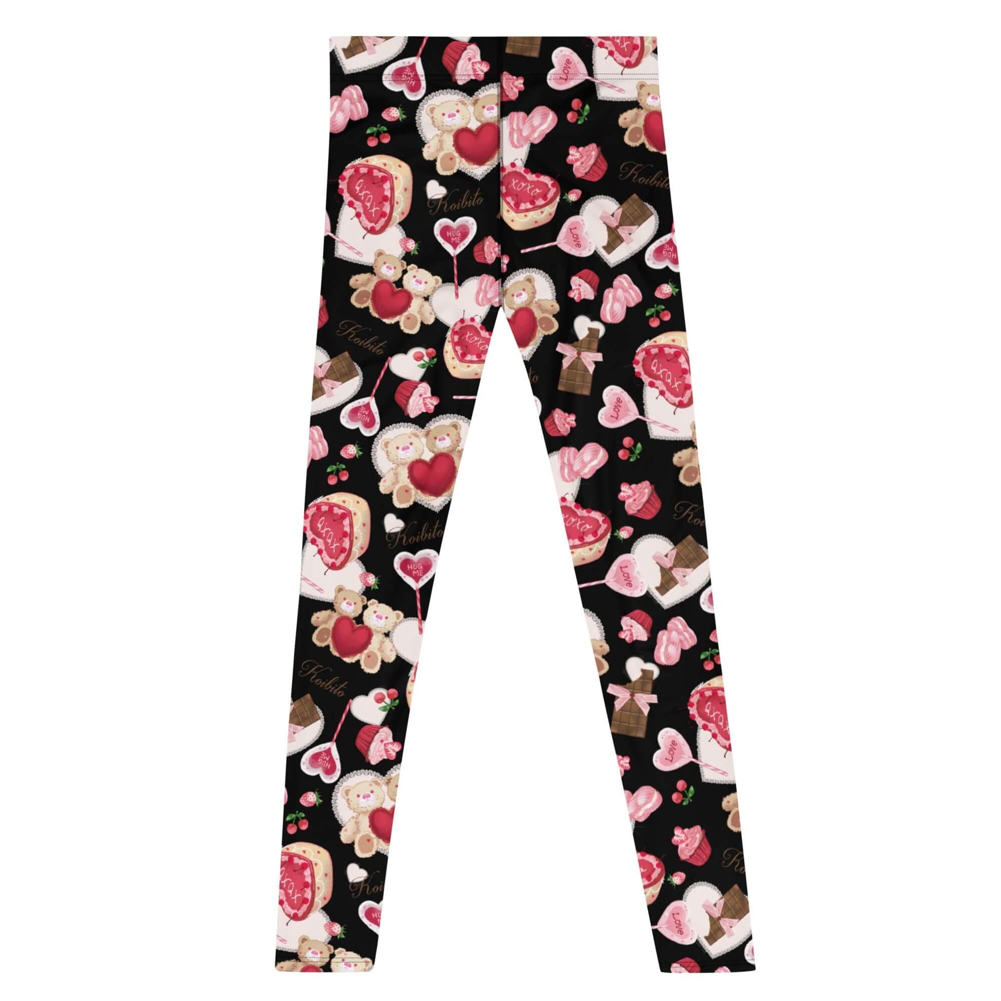 Men's Sugar Sweetheart Leggings feature a playful design, perfect for workouts or casual wear at your favorite store.