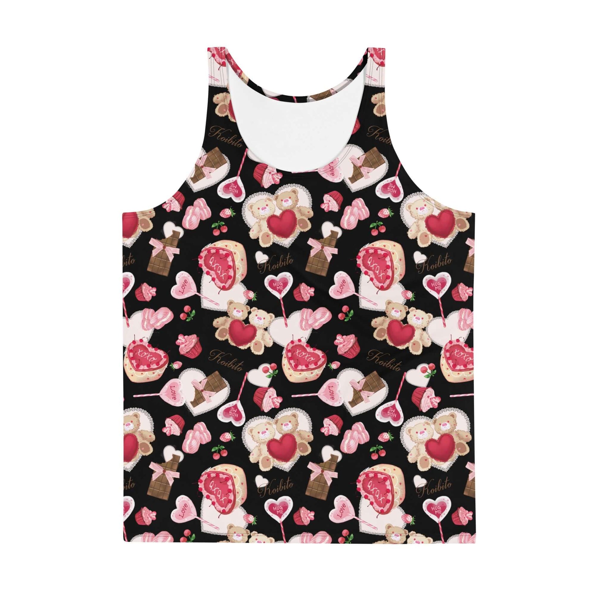 Men's Sugar Sweetheart Tank Top features vibrant colors and soft, stretchy material for a fabulous, relaxed fit.