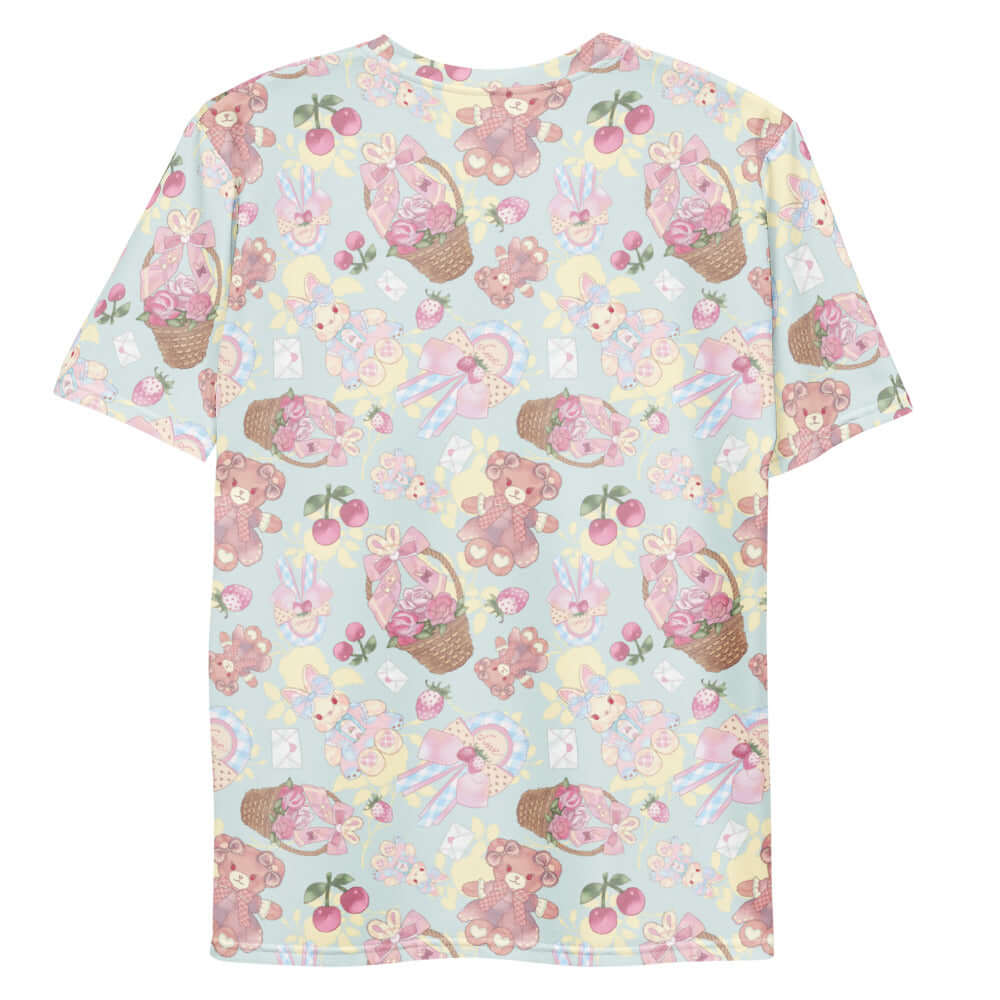 Stylish and comfy, the Men's Sweet Teddy T-shirt features a cute all-over print and soft, stretchy fabric.