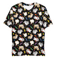 Men's Trick or Treaters T-shirt featuring playful designs, crafted from smooth, stretchy polyester for comfort.