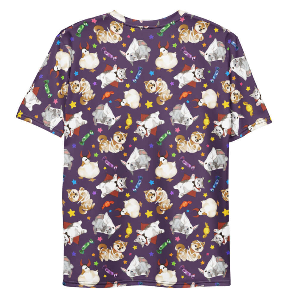 Colorful Men's Trick or Treaters T-shirt featuring playful designs, perfect for Halloween fun and everyday comfort.