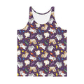 Colorful Men's Trick or Treaters Tank Top featuring playful designs, made from soft, stretchy material for comfort.