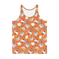 Men's Trick or Treaters Tank Top features vibrant colors and soft material, perfect for Halloween festivities.