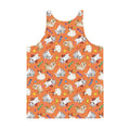Vibrant Men's Trick or Treaters Tank Top featuring playful designs, perfect for a fun Halloween look!