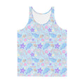 Colorful Men's Under the Sea Tank Top featuring playful sea creatures, perfect for summer fun or casual outings.