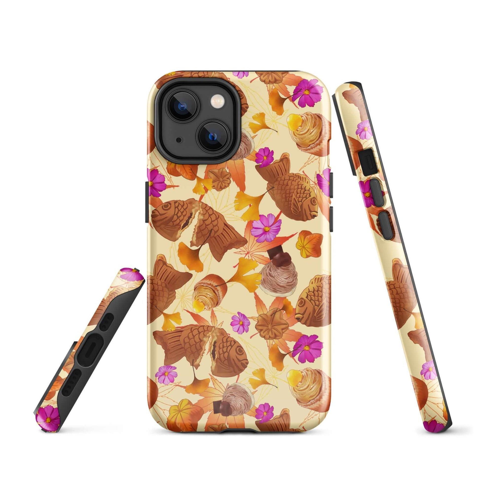 Colorful Momiji iPhone® Tough Case featuring a stylish design, offering durable protection for your device.