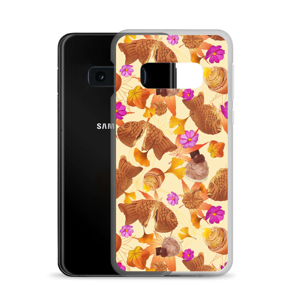 Protect your phone stylishly with the Momiji Samsung® Clear Case, featuring a unique design and flexible sides.