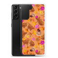 Momiji Samsung® Clear Case featuring a vibrant design, offering protection against scratches, dust, and dirt.