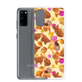 Sleek Momiji Samsung® Clear Case showcasing vibrant designs, protecting your phone from scratches and dirt.