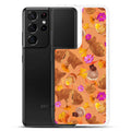 Sleek Momiji Samsung® Clear Case offers stylish protection for your phone, featuring a solid back and flexible sides.