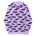 Cozy Morrigan Hoodie featuring a vibrant bat print, perfect for a versatile wardrobe staple. Ideal for fans of the dark!