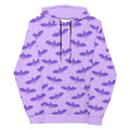 Cozy and vibrant, the Morrigan Hoodie features a playful bat print, perfect for any wardrobe. Stay stylish and warm!