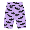 Morrigan Biker Shorts feature a fun bat design, perfect for stylish outfits or workouts. Soft and high-waisted!