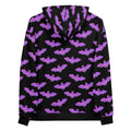 Cozy Aensland Hoodie featuring a vibrant bat pattern, perfect for stylish comfort and everyday wear.