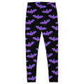 Morrigan Leggings feature a striking bat design, perfect for stylish comfort during workouts or casual wear.