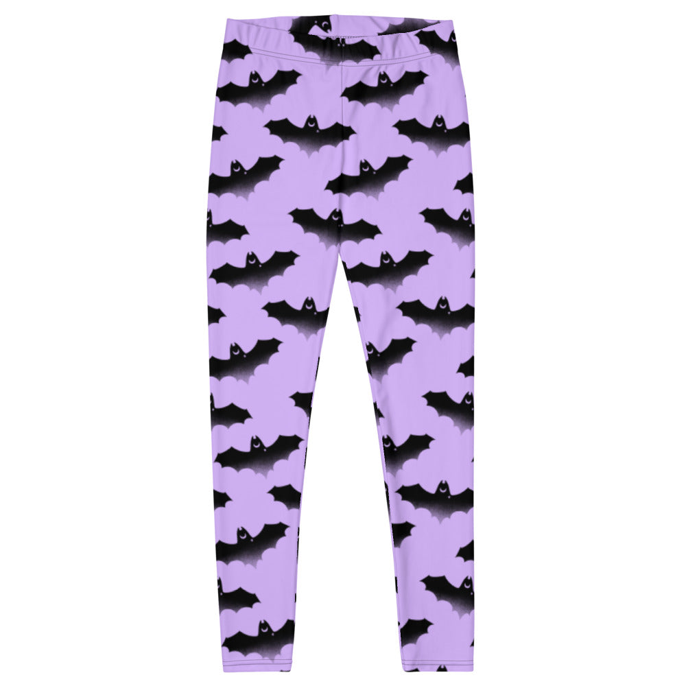 Stylish Morrigan Leggings featuring a bat design, perfect for workouts or casual wear with ultimate comfort.