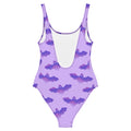 Flatter your figure in the Morrigan One-Piece Swimsuit, featuring a playful bat design for bold beach days.