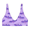 Morrigan Padded Bikini Top features a whimsical bat print, perfect for sunny days and versatile styling options.