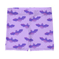 Buttery soft Morrigan Shorts with a fun bat print, perfect for mobility and stylish outfit pairing.