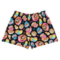 Colorful Pan Dulce Athletic Short Shorts featuring festive baked goods, perfect for comfort and style.