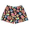 Bright and colorful Pan Dulce Athletic Short Shorts featuring delicious baked goods, perfect for comfort and style.