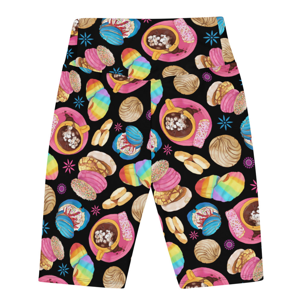 Bright and playful Pan Dulce Biker Shorts, perfect for adding style and comfort to your sunny day adventures.