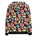 Colorful Pan Dulce Hoodie featuring vibrant baked goods print, perfect for showing off your sweet style.