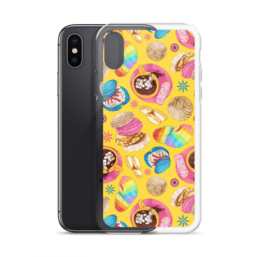 Protect your phone in style with the Pan Dulce iPhone® Clear Case, featuring a vibrant design and durable materials.