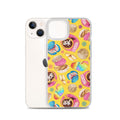 Sleek Pan Dulce iPhone® Clear Case featuring a vibrant design, protecting your device from scratches and dirt.