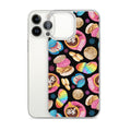 Stylish Pan Dulce iPhone® Clear Case featuring vibrant dessert design, perfect for protection and style.