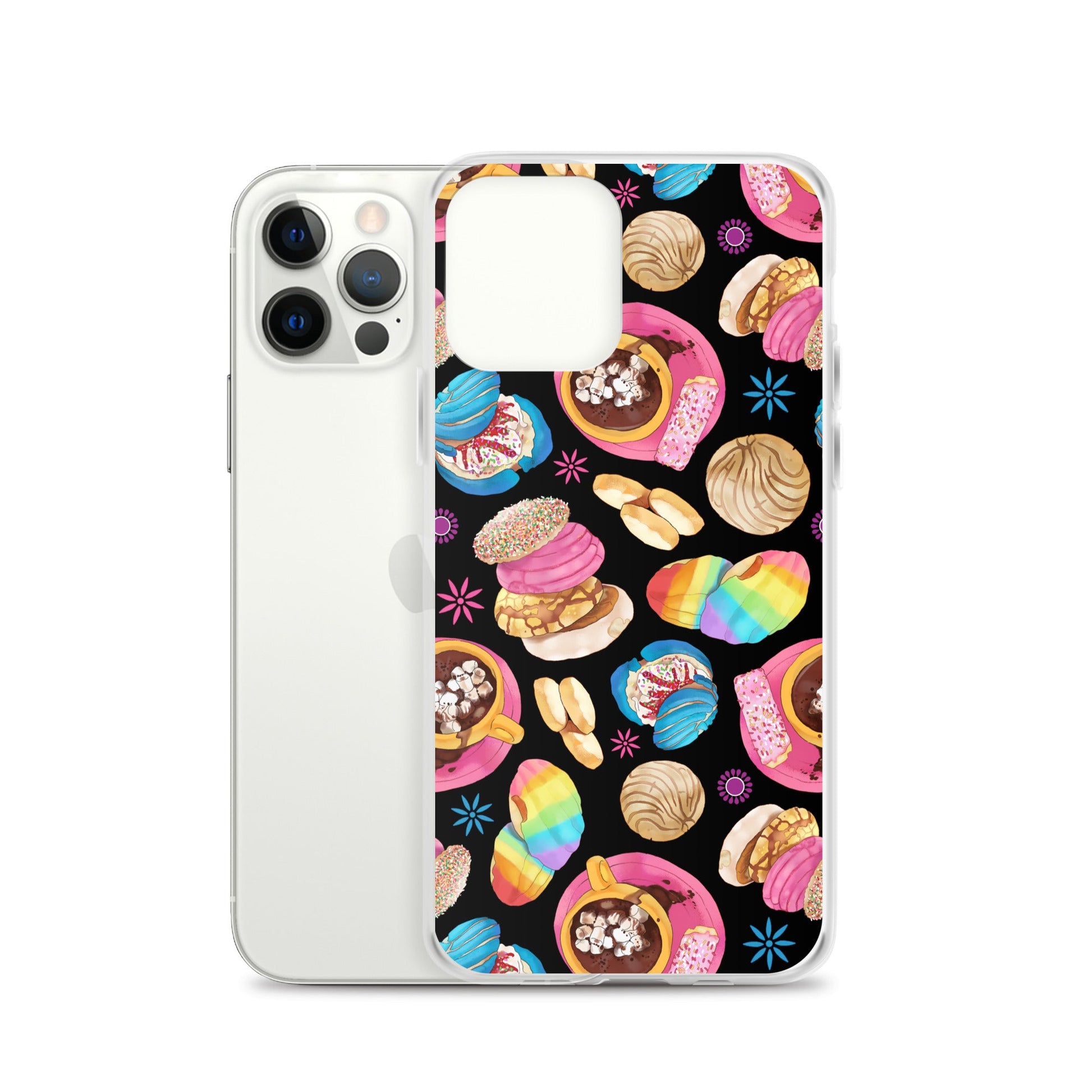 Sleek Pan Dulce iPhone® Clear Case offers protection and style with vibrant designs and easy access to ports.