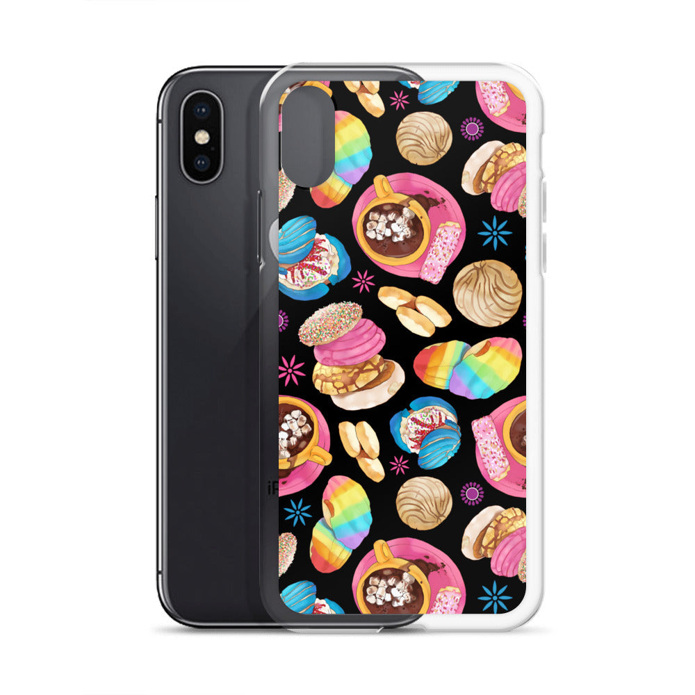 Colorful Pan Dulce iPhone® Clear Case showcases vibrant designs while offering durable protection against daily wear.