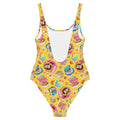 Bright and colorful Pan Dulce One-Piece Swimsuit, perfect for making a splash at the pool or beach.