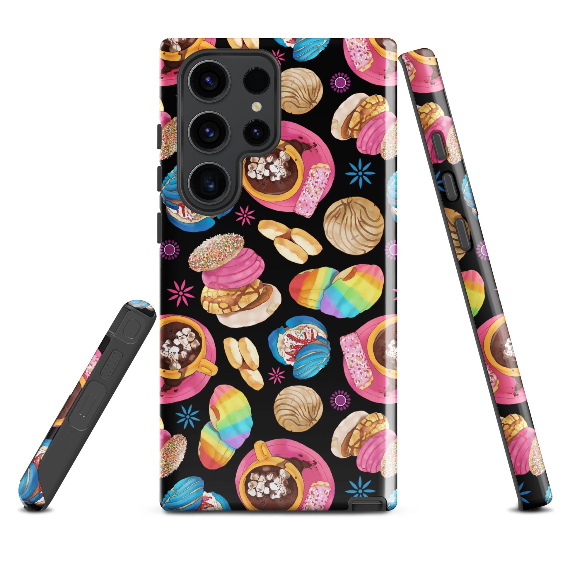 Stylish Pan Dulce Samsung® Tough Case featuring vibrant dessert designs for ultimate protection and artful flair.