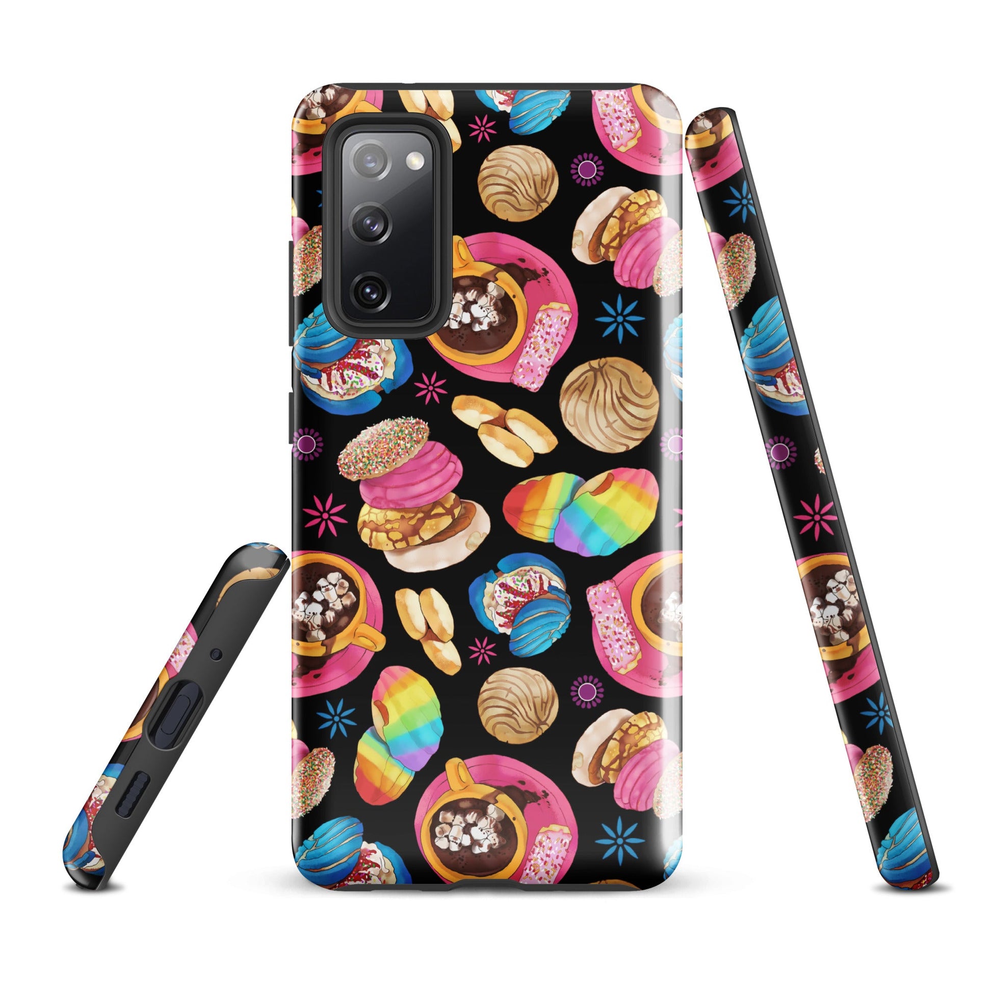 Stylish Pan Dulce Samsung® Tough Case featuring vibrant dessert designs, perfect for protection and flair.