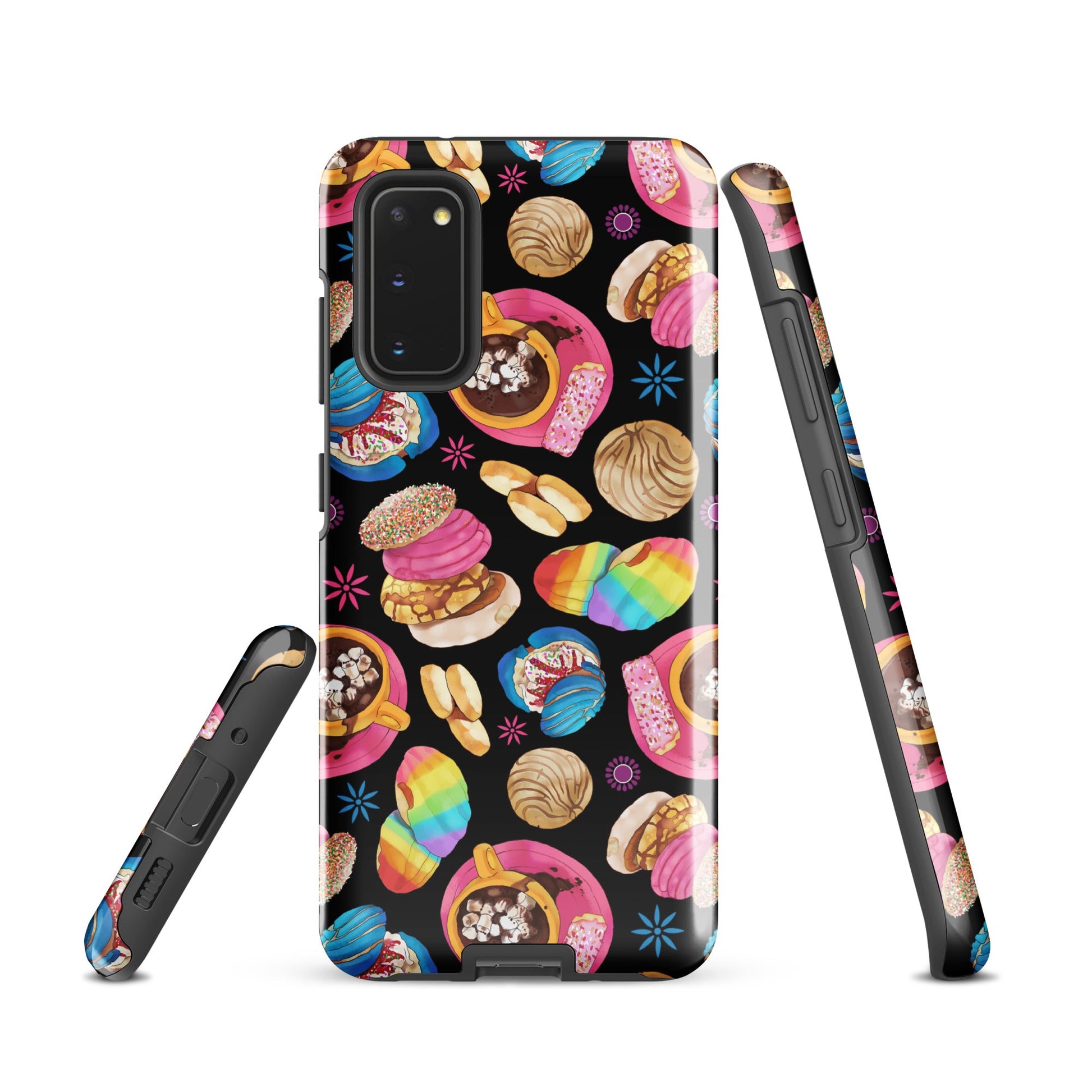 Colorful Pan Dulce Samsung® Tough Case showcases a stylish design, ensuring durability and protection for your phone.
