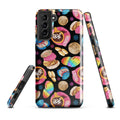 Colorful Pan Dulce Samsung® Tough Case featuring vibrant dessert designs, offering durability and style for your phone.