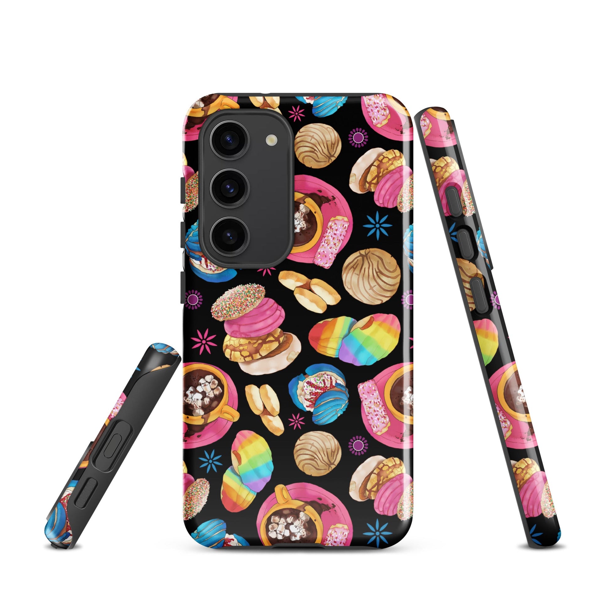 Colorful Pan Dulce Samsung® Tough Case featuring a vibrant dessert design for stylish phone protection and durability.
