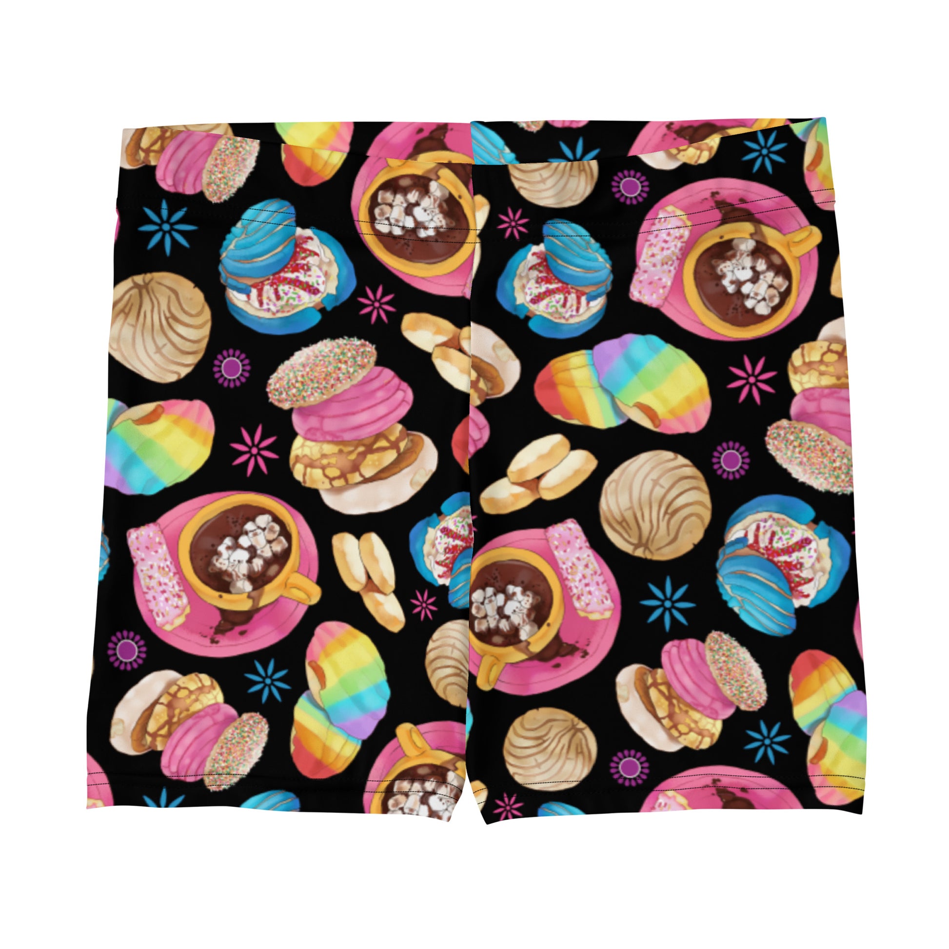 Bright and colorful Pan Dulce Shorts, perfect for sunny days and adding fun to your casual wear.