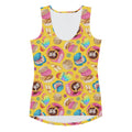 Bright and colorful Pan Dulce Tank Top featuring a fun dessert print, perfect for a stylish summer look.