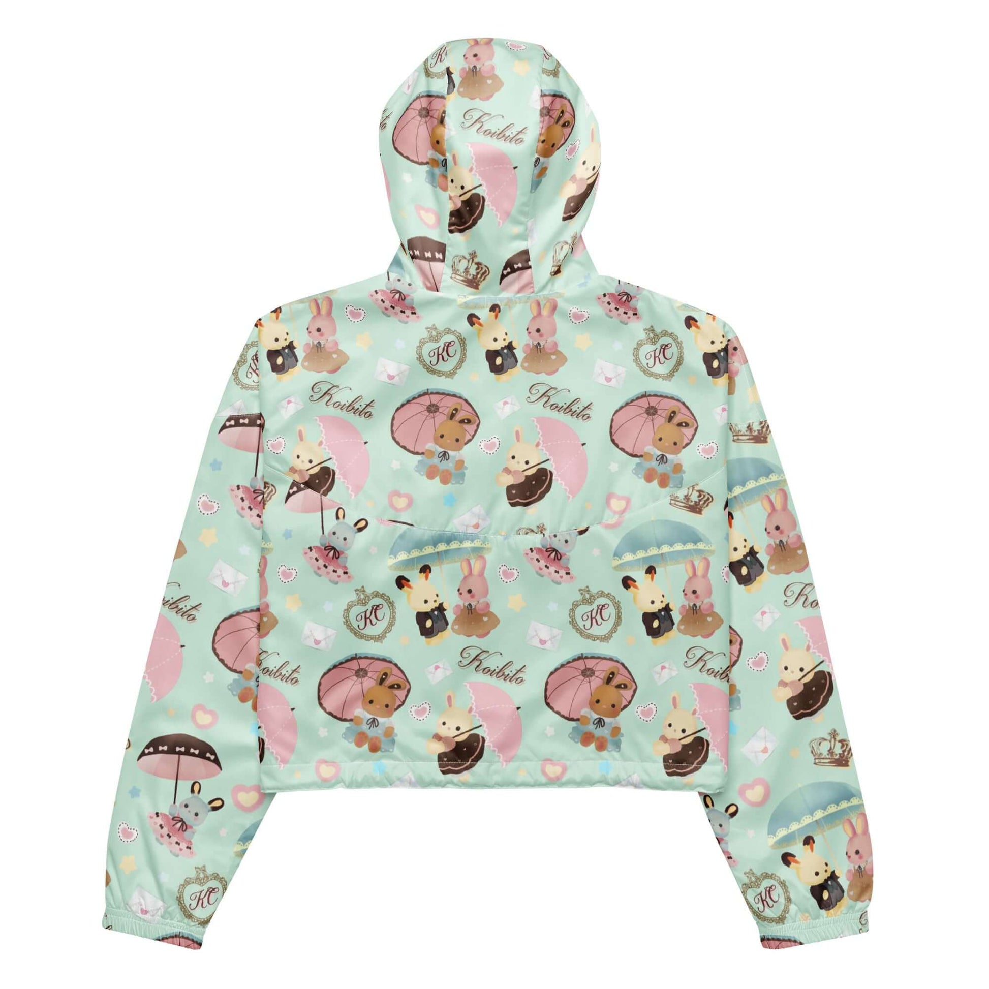Lightweight and waterproof, the Parasol Bunny cropped windbreaker is perfect for stylish outdoor adventures.