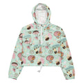 Cropped windbreaker featuring cute bunny prints, perfect for adventures—Parasol Bunny cropped windbreaker by your brand.