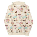 Cozy and cute, the Parasol Bunny Hoodie features adorable bunnies in a vibrant all-over print design.