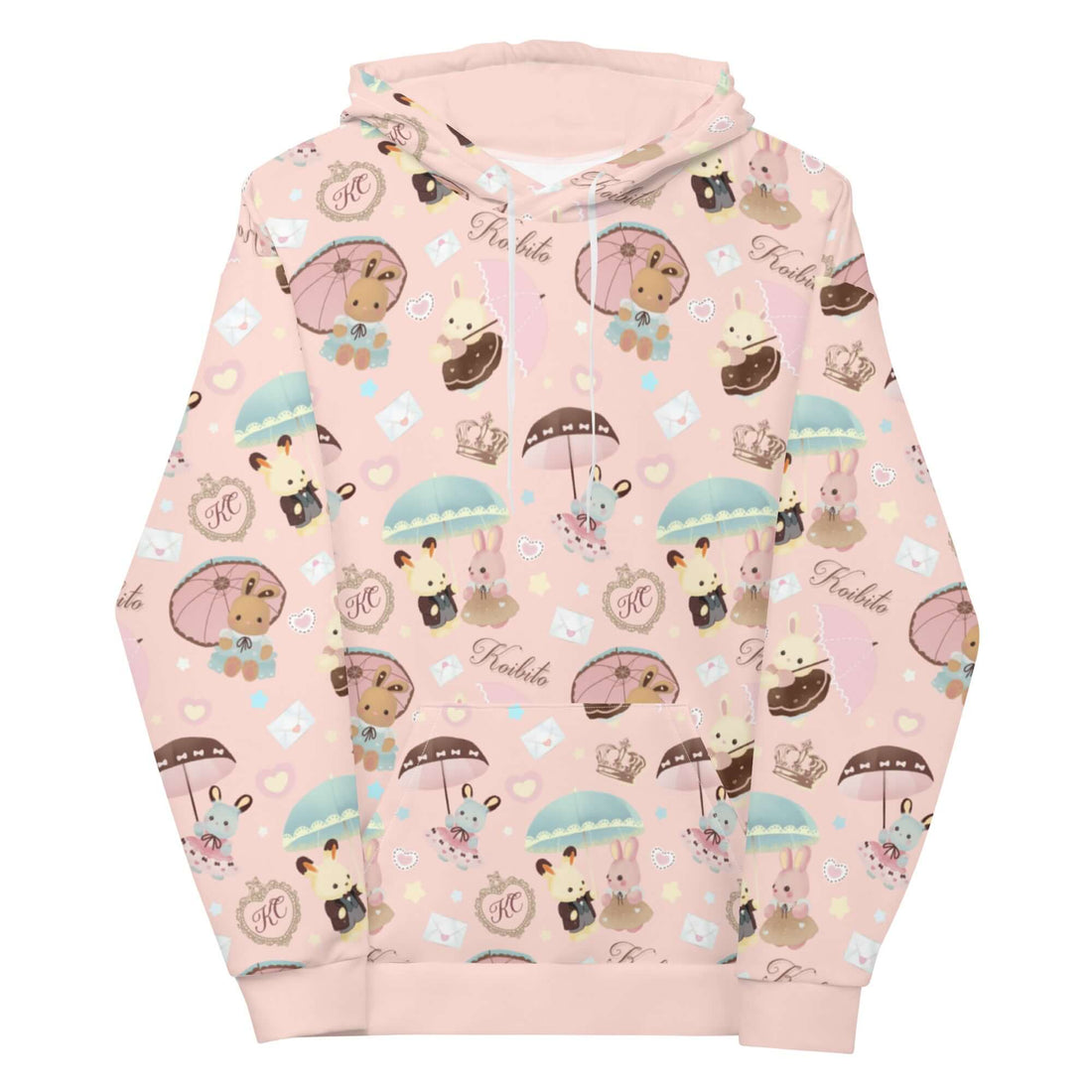 Cozy and cute, the Parasol Bunny Hoodie features playful bunnies and vibrant prints for a stylish addition to any outfit.
