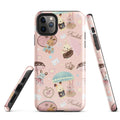 Stylish Parasol Bunny iPhone® Tough Case features adorable bunnies and umbrellas, offering durable protection.