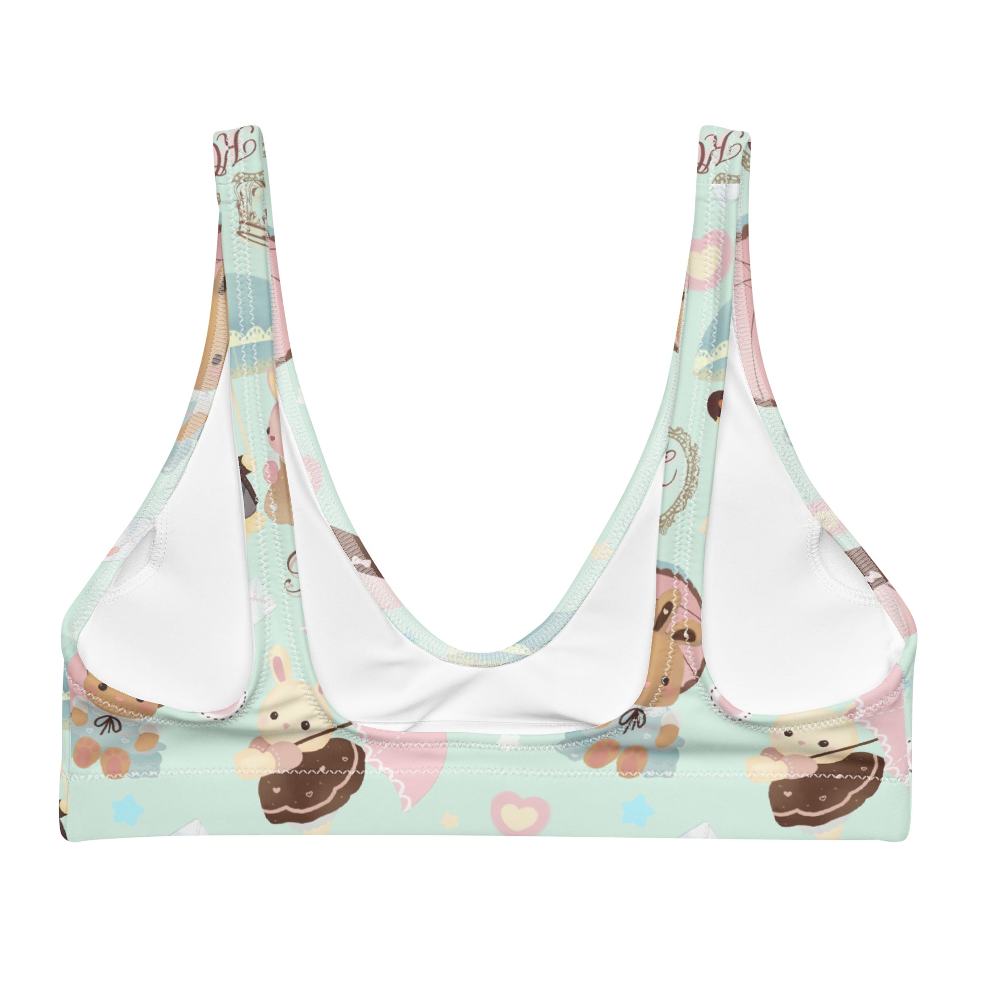 Soft and cute, the Parasol Bunny Padded Bikini Top is perfect for workouts or beach days, ensuring style and comfort.