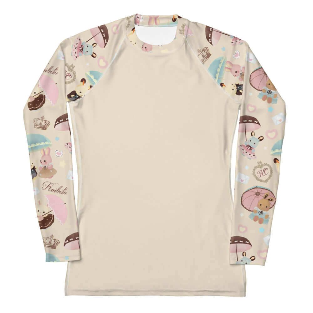 Parasol Bunny Rash Guard features a playful design, perfect for active days while providing sun protection and comfort.