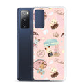 Parasol Bunny Samsung® Clear Case features adorable bunnies and a pastel design, perfect for kawaii style lovers.