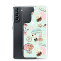 Parasol Bunny Samsung® Clear Case features adorable bunny and umbrella designs, perfect for kawaii style and protection.